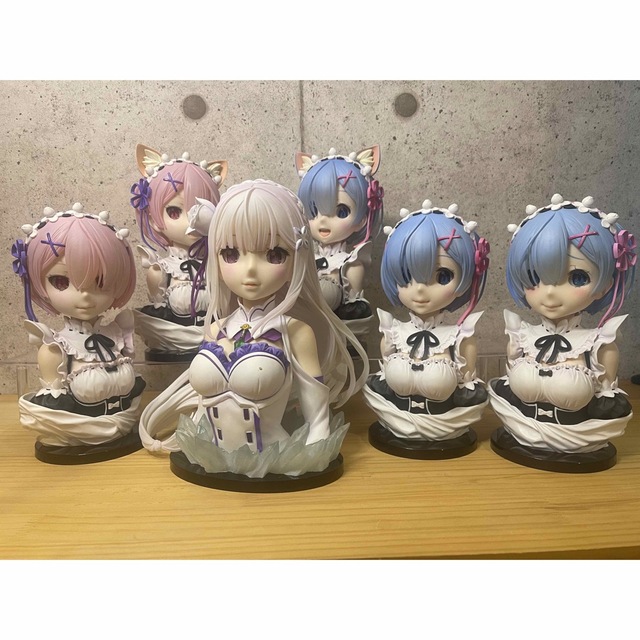 一番くじ　A賞　ラストワン賞　レム　ラム　エミリア　アートスケールフィギュアエンタメ/ホビー