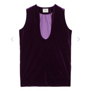 ameri vintage NUANCE CURVE VELOUR VEST | myglobaltax.com