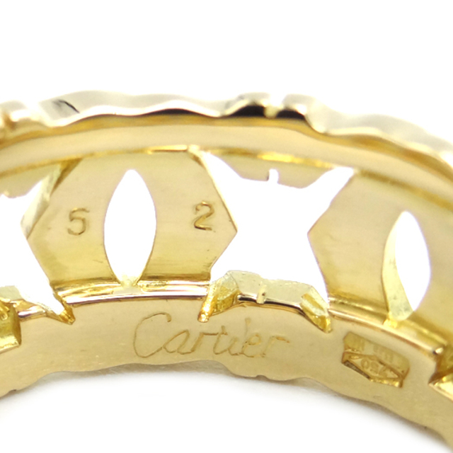 カルティエ Cartier アントルラセ リング K18WG 指輪 レディース