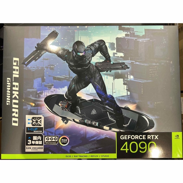 大好き PCパーツ GG-RTX4090-E24GB GAMING GALAKURO PCパーツ 大好き PCパーツ GG-RTX4090-E24GB GAMING GALAKURO PCパーツ