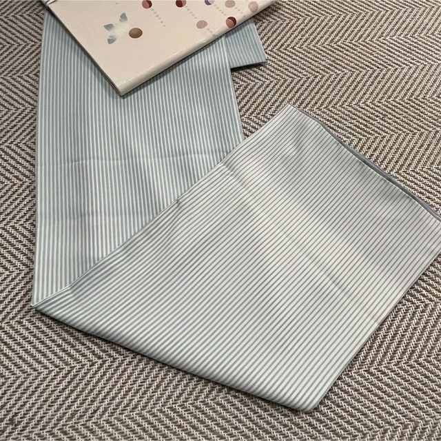 クリアランス売り」 撫松庵 訪問着 絵羽縞 セイジ(水色グラデーション ...