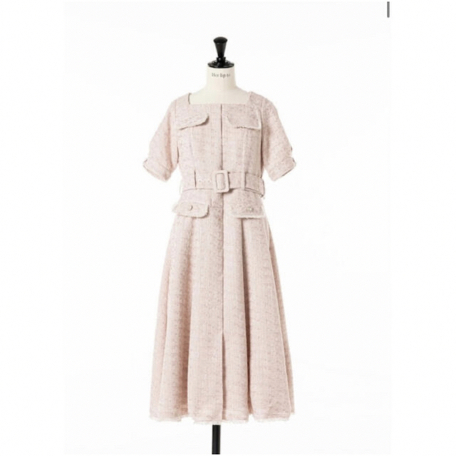 Her lip to Classic Tweed Belted Dress - sorbillomenu.com