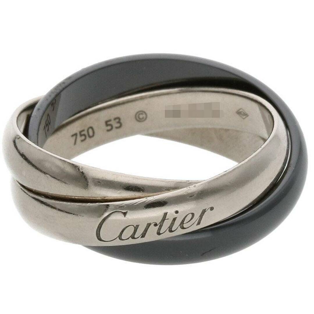 Cartier(カルティエ)のカルティエ トリニティ K18WG750WGブラックロジウムリング メンズ 53/13.5号 メンズのアクセサリー(リング(指輪))の商品写真