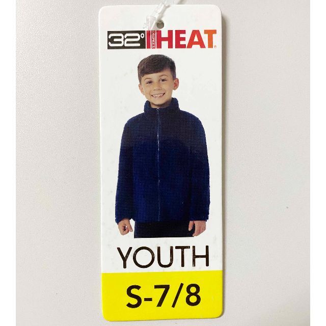 コストコ(コストコ)の新品 130 ★ コストコ 32HEAT ボア フリース ジャケット ネイビー キッズ/ベビー/マタニティのキッズ服男の子用(90cm~)(ジャケット/上着)の商品写真