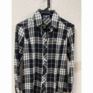 バーバリーブルーレーベル(BURBERRY BLUE LABEL)のバーバリーブルーレーベル　フランネルシャツ　サイズ36(シャツ/ブラウス(長袖/七分))