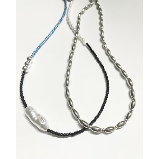 ビューティアンドユースユナイテッドアローズ(BEAUTY&YOUTH UNITED ARROWS)のno.162 Blue silver beads necklace(ネックレス)