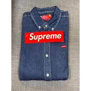 Supreme - L デニム Supreme Small Box Logo Shirt 新品の通販 by ART
