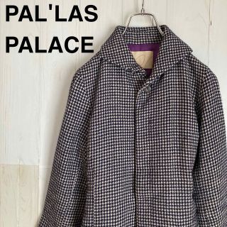 PAL'LAS PALACE パラスパレス 千鳥格子 カシミヤ混 コート