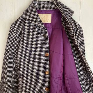 45rpm - PAL'LAS PALACE パラスパレス 千鳥格子 カシミヤ混 コートの