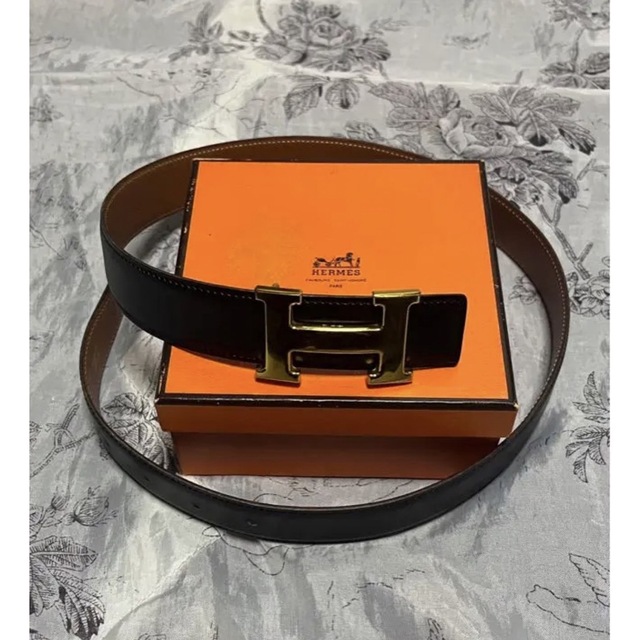 HERMES エルメス シェーヌダンクル バックル ベルト マルジェラ期 90s