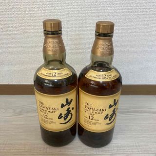 サントリー(サントリー)のサントリー ウイスキー 山崎 12年 700ml 【開栓済み】2本【空ビン】(ウイスキー)