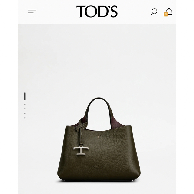 TOD'S(トッズ)のTOD'S タイムレスレザーバッグ　ミディアム　完売カラーのグリーン レディースのバッグ(トートバッグ)の商品写真