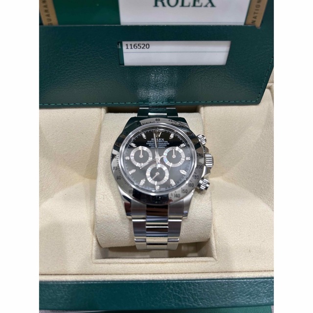 売れ筋がひクリスマスプレゼント！ ロレックス デイトナ 2015年式 ブラック 116520 腕時計(アナログ) 