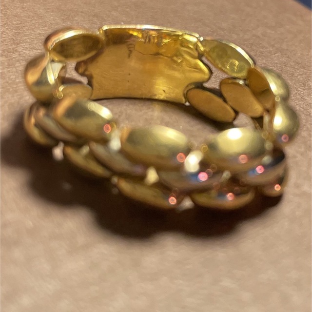 大幅値下げ⭐️刻印あり⭐️K18ゴールドメッシュリング⭐️gold ring レディースのアクセサリー(リング(指輪))の商品写真