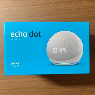 エコー(ECHO)のEcho Dot エコードット 第4世代 時計付きスマートスピーカー ホワイト(スピーカー)