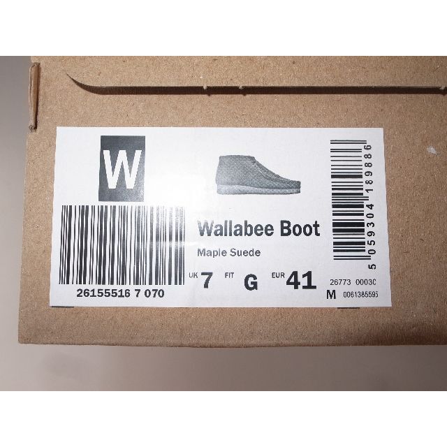 Clarks(クラークス)のクラークス WALLABEE BOOT ワラビー ブーツ maple UK7 メンズの靴/シューズ(ブーツ)の商品写真