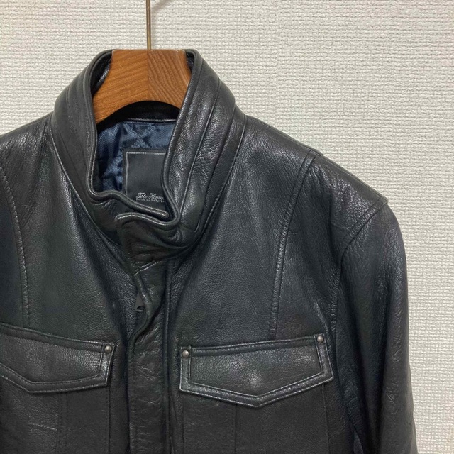 TETE HOMME(テットオム)の美品■TETE HOMME■山羊革 ゴートレザー ジャケット ライダース M65 メンズのジャケット/アウター(レザージャケット)の商品写真