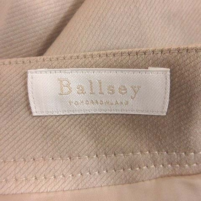 Ballsey(ボールジィ)のボールジー タイトスカート ロング 斜めストライプ ウール 36 ベージュ レディースのスカート(ロングスカート)の商品写真