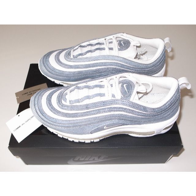 コムデギャルソン NIKE AIR MAX 97 US9.5 グレー 27.5US95275cm