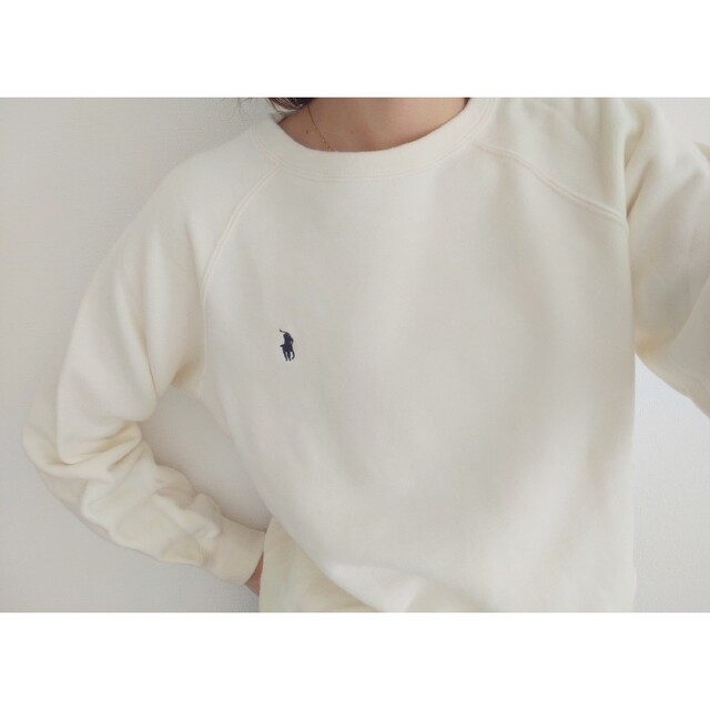 激レア♪Vintage SWEAT ラルフローレン アイボリー | フリマアプリ ラクマ