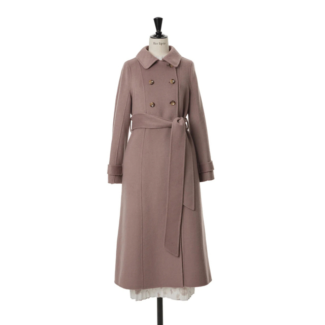 Her lip to(ハーリップトゥ)の★専用★herlipto Siena River Long Coat rose  レディースのジャケット/アウター(ロングコート)の商品写真