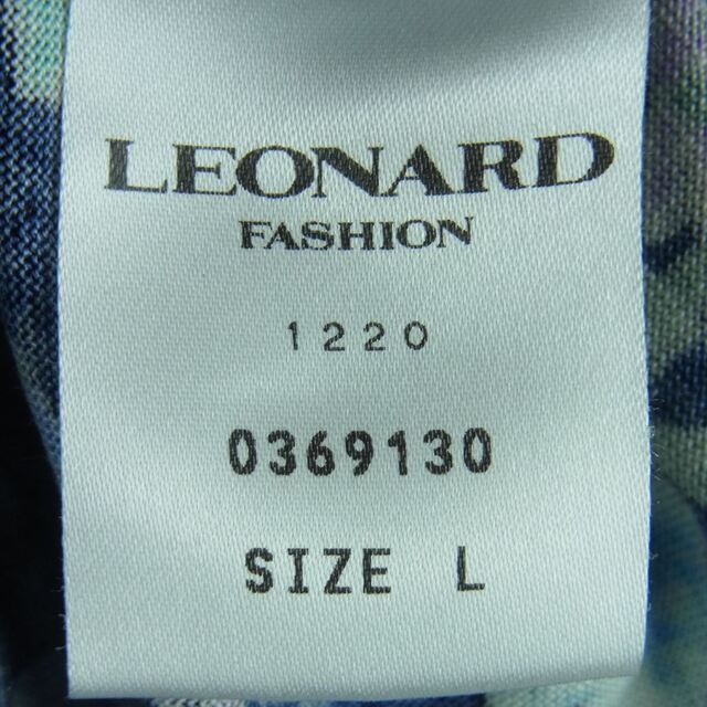 LEONARD(レオナール)のLEONARD レオナール FASHION ファッション フラワー シルク混 ウール ニット セーター ダークネイビー系 ブルー系 L【中古】 レディースのトップス(ニット/セーター)の商品写真