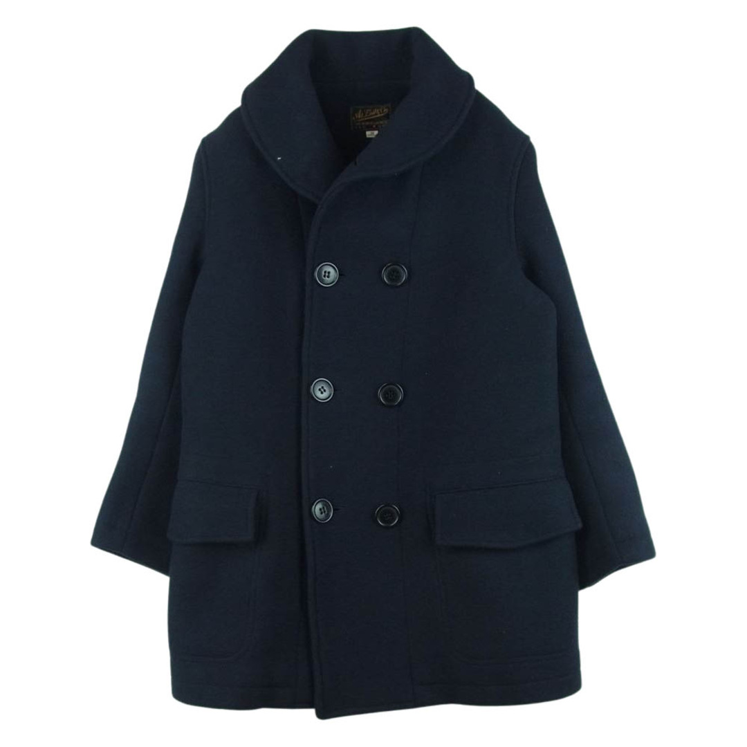 AT LAST アットラスト MACKINAW P-COAT ショールカラー マッキーノ ピー コート ダークネイビー系 36