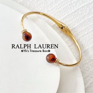 ラルフローレン(Ralph Lauren)のG330/RALPH LAUREN/琥珀色ボール繊細ゴールドブレスレット(ブレスレット/バングル)