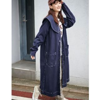 ミルクフェド(MILKFED.)のMILKFED. ミルクフェド BIG COLLAR COAT コートデニム  (ロングコート)