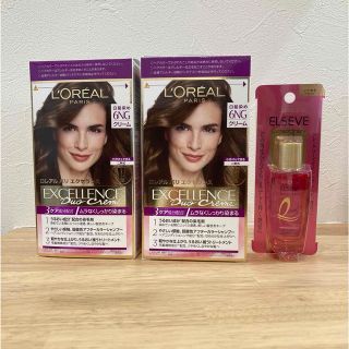 ロレアルパリ(L'Oreal Paris)の【値下げ】ロレアルパリエクセランス　6NG2箱セット⭐︎新品⭐︎ヘアオイル付き(白髪染め)