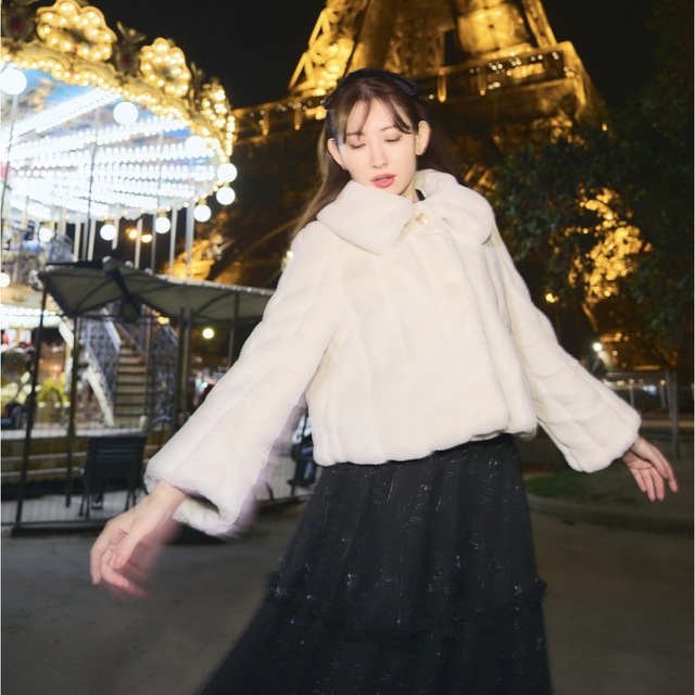 Her lip to - 【新色【snow white】Winter Love Faux Fur Coatの通販