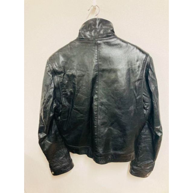 完成品 ヴィンテージ シングルライダース レザー 毛皮 リアルファー