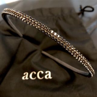 アッカ(acca)のアッカacca 限定品グレー♡オードリー2列♡カチューシャ♡ヘアーバンド(カチューシャ)