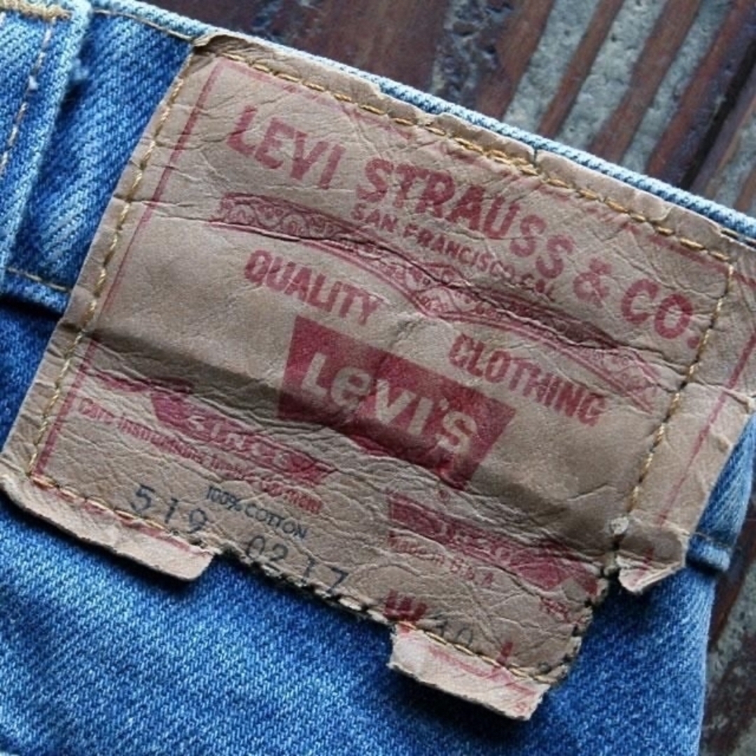 70s Levis 519ストレート made in USA　ビンテージ