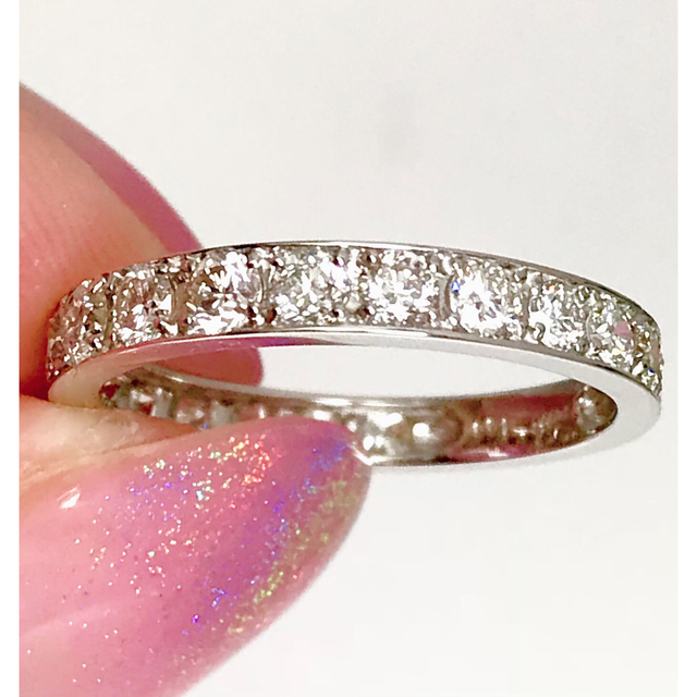 1.00ct 上質天然ダイヤモンド PT950 エタニティリング | www.jarussi