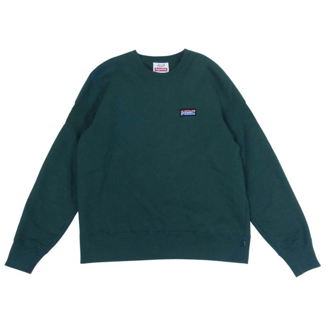 Supreme シュプリーム スウェット 19AW Honda Fox Racing Crewneck ホンダ フォックス スウェット モスグリーン系 S