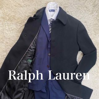 ポロラルフローレン(POLO RALPH LAUREN)のRalph Lauren 貴重な大きいサイズ　XL位　ステンカラーコート　黒(ステンカラーコート)