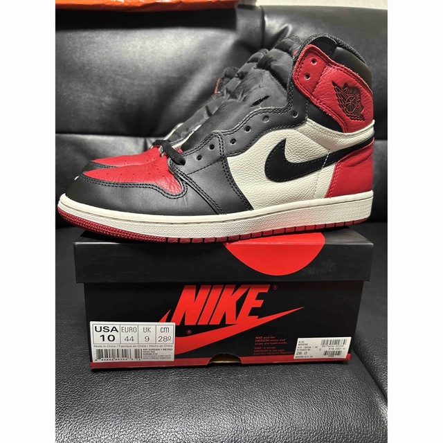 Nike Air Jordan 1 Retro High OG Bred Toe