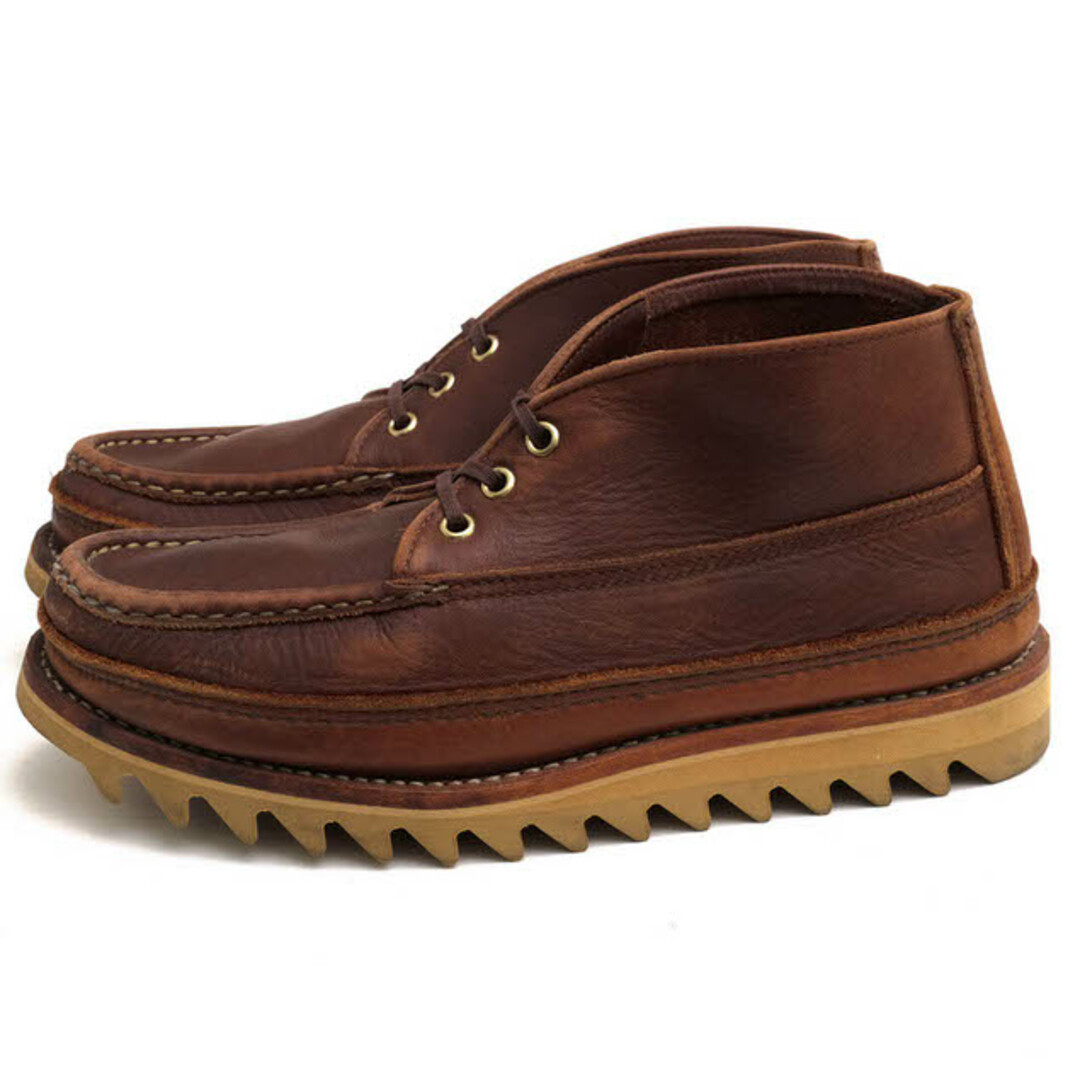 RUSSELL MOCCASIN(ラッセルモカシン)のラッセルモカシン／Russell Moccasin チャッカブーツ シューズ 靴 メンズ 男性 男性用レザー 革 本革 ブラウン 茶  SPORTING CLAYS CHUKKA BOOTS スポーティングクレイチャッカ シャークソール モカシン 定番 メンズの靴/シューズ(スリッポン/モカシン)の商品写真