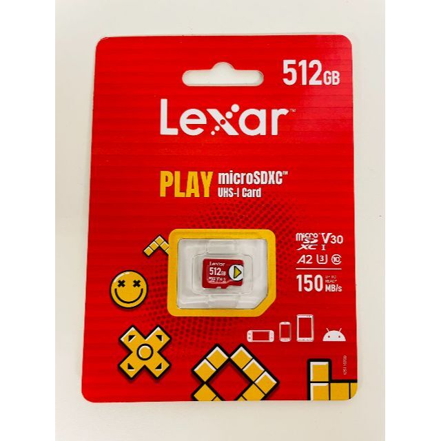 Lexar PLAY microSDXC 512GB UHS-Iカード