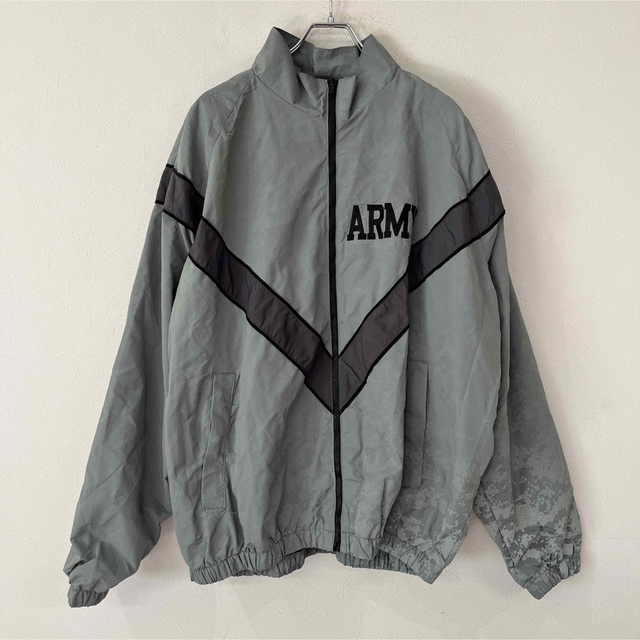 お値打ち価格で US ARMY APFU 米軍トレーニングジャケット ナイロン 黒 