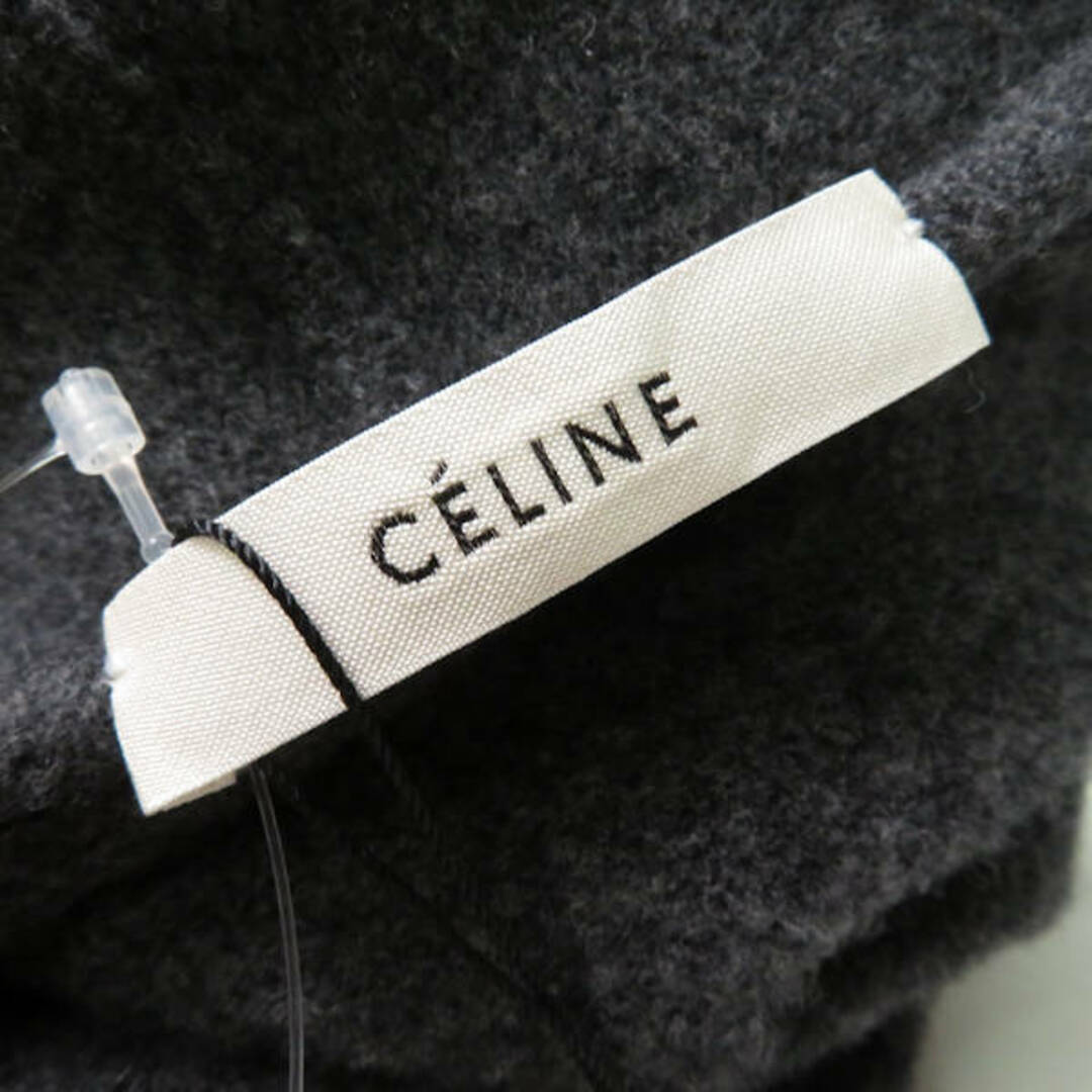 celine(セリーヌ)の未使用 CELINE セリーヌ 3GO5 292C フロントジップ セーター グレー ウール カシミヤ フード パーカー レディース AM3764A39  レディースのトップス(ニット/セーター)の商品写真