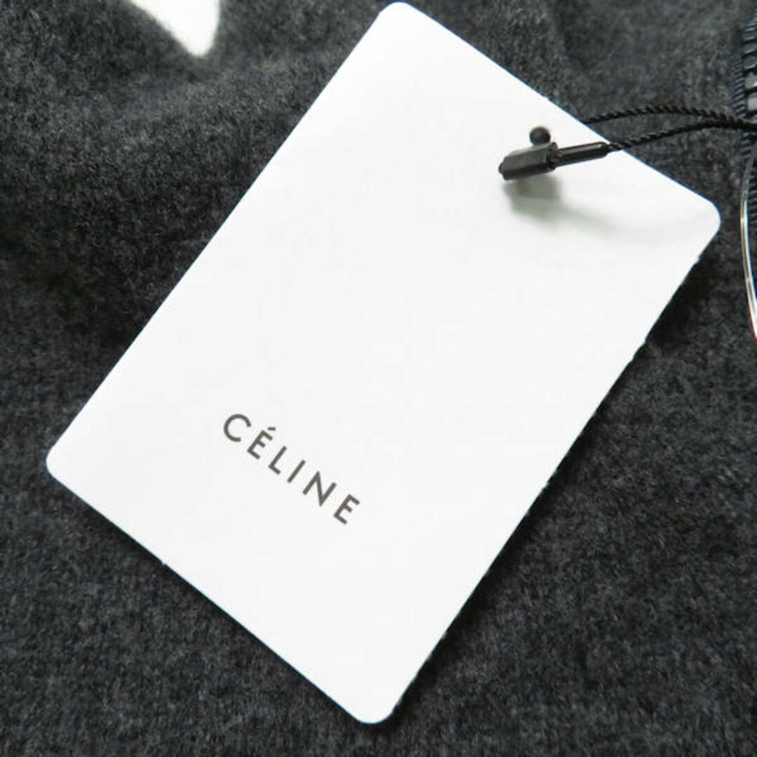 celine(セリーヌ)の未使用 CELINE セリーヌ 3GO5 292C フロントジップ セーター グレー ウール カシミヤ フード パーカー レディース AM3764A39  レディースのトップス(ニット/セーター)の商品写真