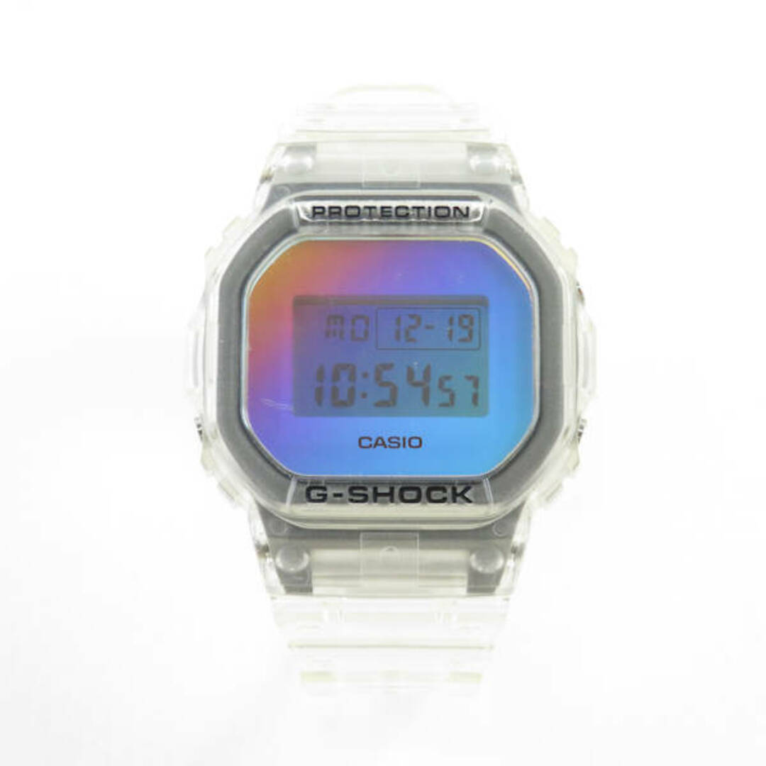 美品 CASIO カシオ G-Shock DW-5600SRS-7JF 腕時計 クリア ウォッチ レディース AM3765C