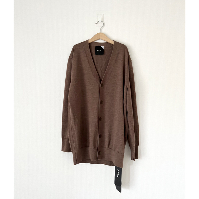 ATON UNISEX SLOW WOOL ベーシック カーディガン エイトン