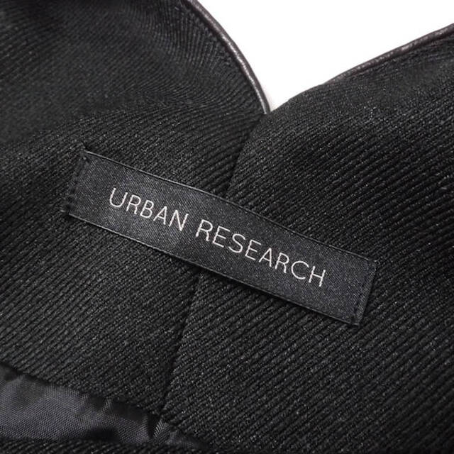 URBAN RESEARCH(アーバンリサーチ)の美品 URBAN RESEARCH アーバンリサーチ UR27-26C007 パイピングジャンパーワンピース ブラック ポリエステル100％ UR TECH レディース AY3046A49  レディースのワンピース(ミニワンピース)の商品写真