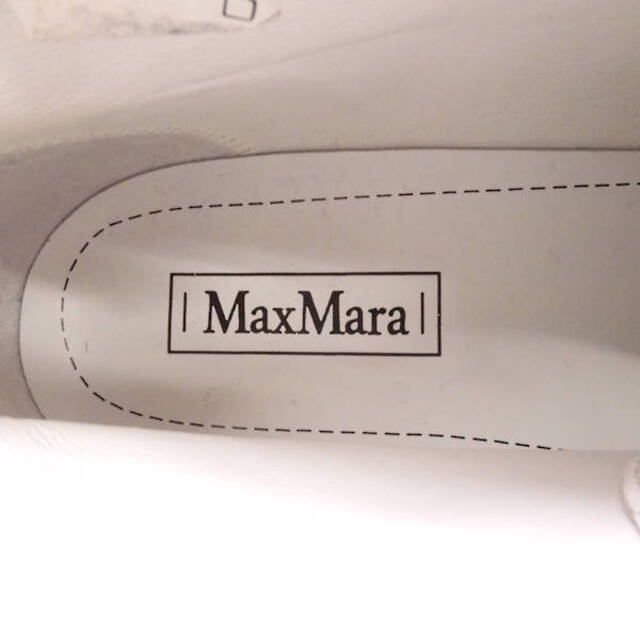 Max Mara(マックスマーラ)の美品 MAXMARA マックスマーラ スニーカー ホワイト系 シューズ 靴 レディース AC1018C  レディースの靴/シューズ(スニーカー)の商品写真