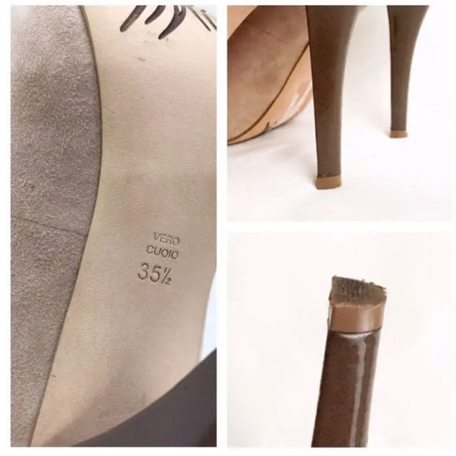 ジャン ミッシェル カザバ パンプス ベージュ 22.5〜23cm レディースの靴/シューズ(ハイヒール/パンプス)の商品写真