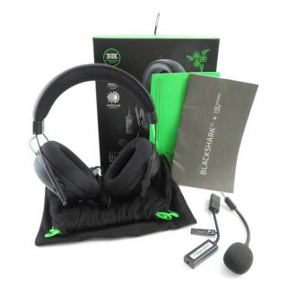 レイザー(LAZER)の美品 RAZER レイザー RZ04-0323 BLACKSHARK V2 ヘッドセット ヘッドフォン HM168C (アマチュア無線)