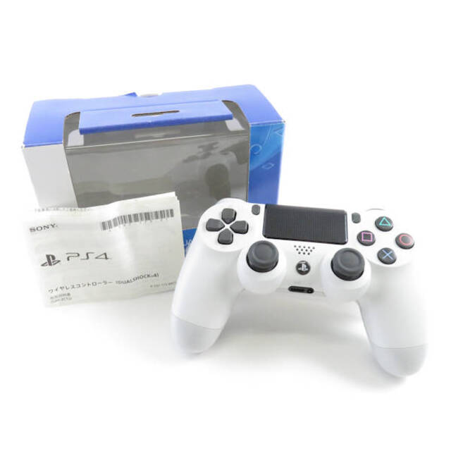 美品 SONY ソニー CUH-ZCT2J デュアルショック4 ワイヤレスコントローラー ホワイト パッド PS4 PC FPS HC105C